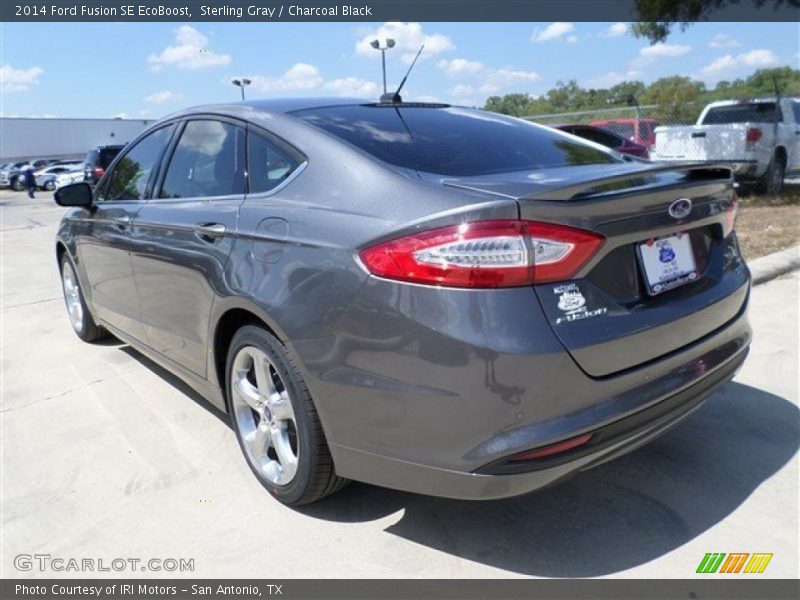 Sterling Gray / Charcoal Black 2014 Ford Fusion SE EcoBoost