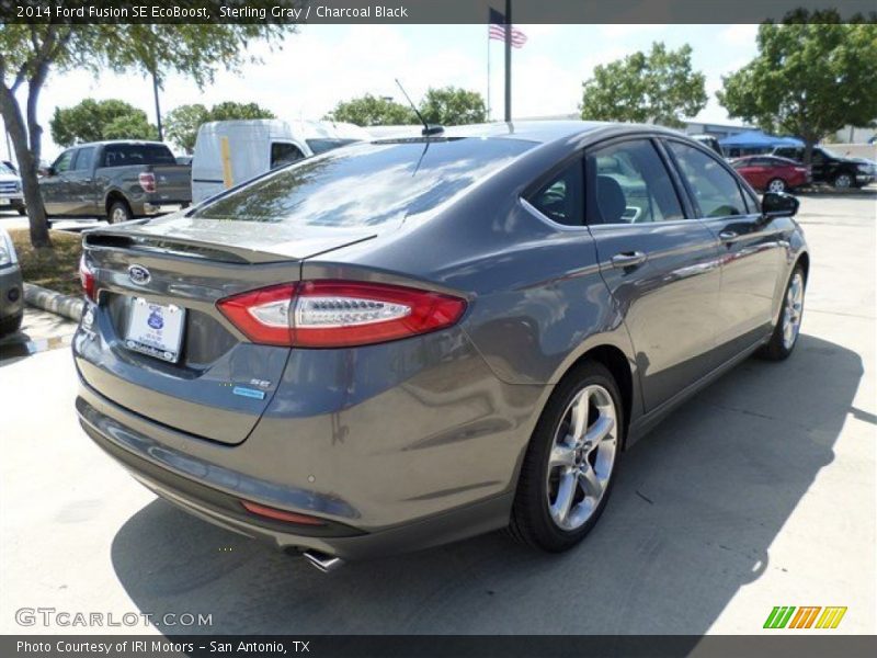 Sterling Gray / Charcoal Black 2014 Ford Fusion SE EcoBoost