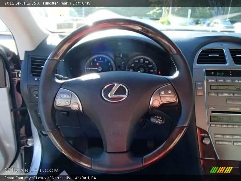 Tungsten Pearl / Light Gray 2011 Lexus ES 350