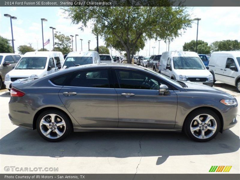 Sterling Gray / Charcoal Black 2014 Ford Fusion SE EcoBoost