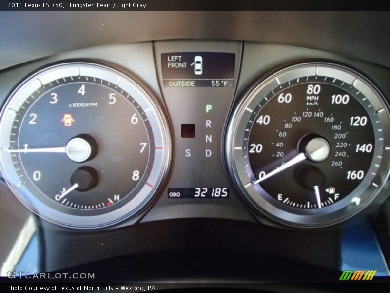 Tungsten Pearl / Light Gray 2011 Lexus ES 350