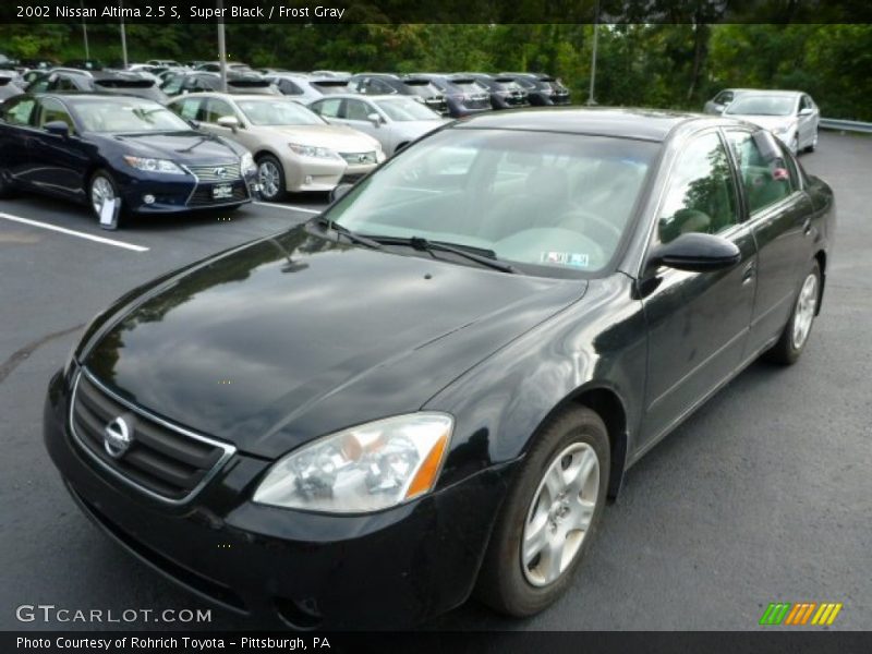 Super Black / Frost Gray 2002 Nissan Altima 2.5 S