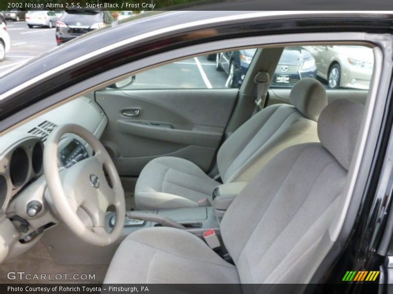Super Black / Frost Gray 2002 Nissan Altima 2.5 S