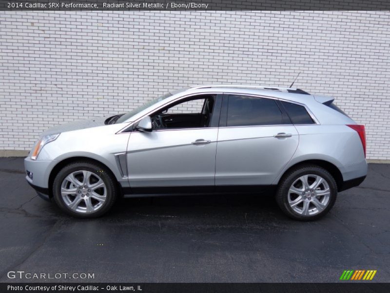 Radiant Silver Metallic / Ebony/Ebony 2014 Cadillac SRX Performance