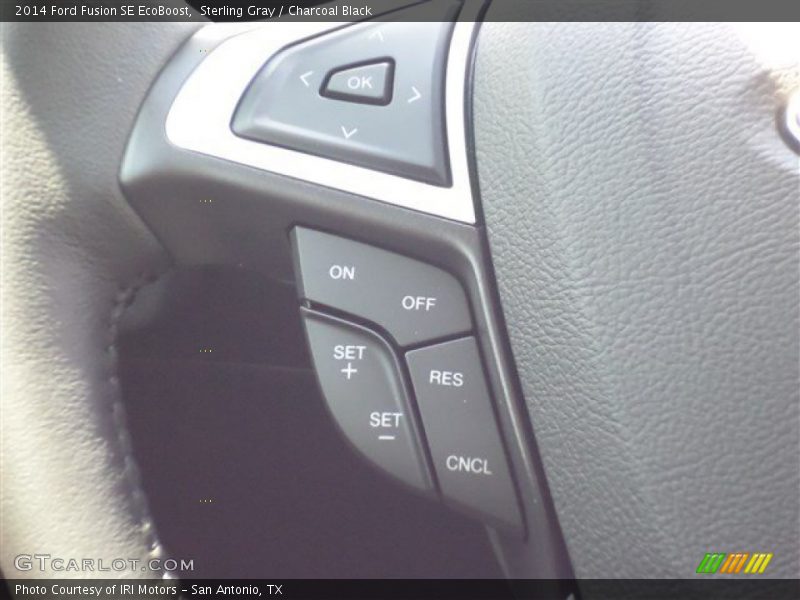 Sterling Gray / Charcoal Black 2014 Ford Fusion SE EcoBoost