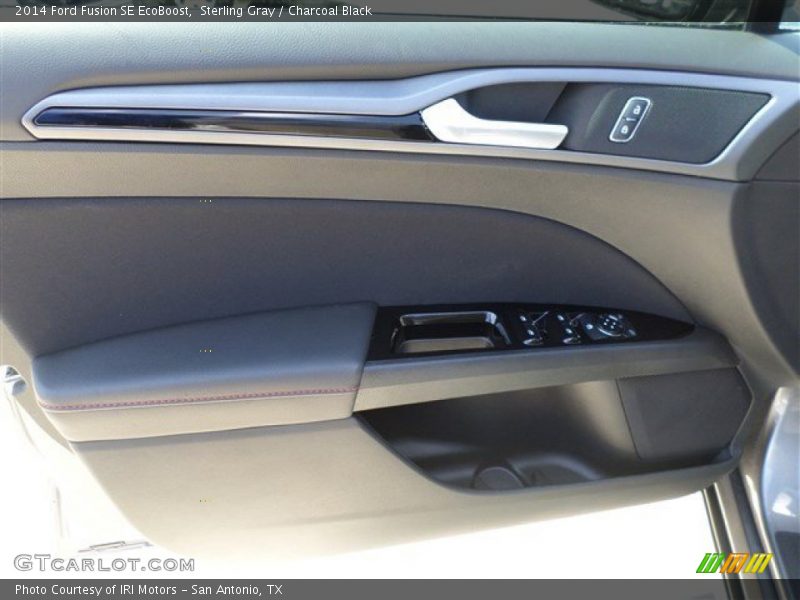 Sterling Gray / Charcoal Black 2014 Ford Fusion SE EcoBoost