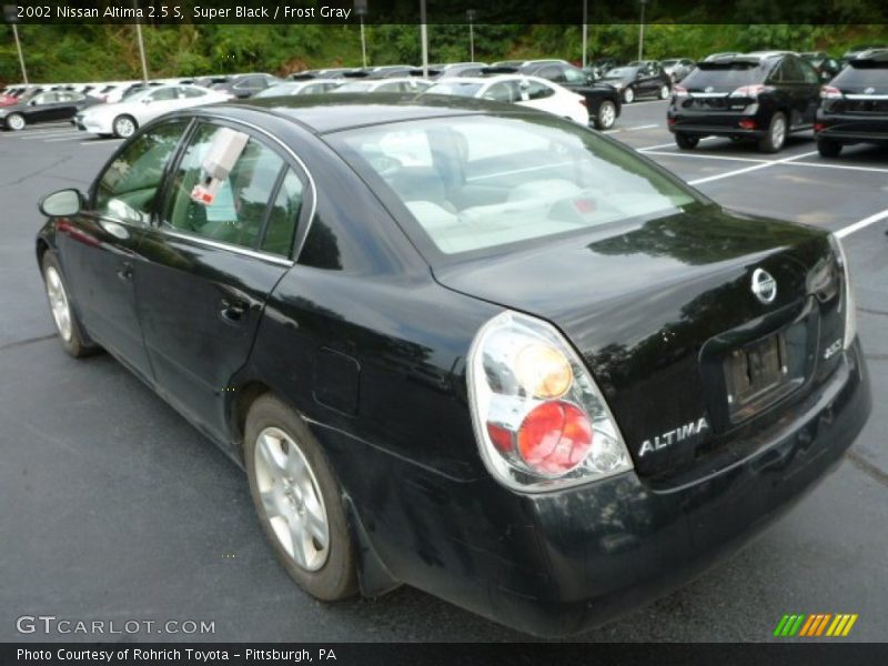 Super Black / Frost Gray 2002 Nissan Altima 2.5 S