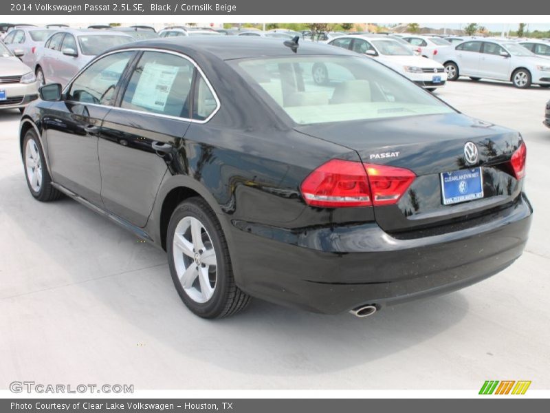 Black / Cornsilk Beige 2014 Volkswagen Passat 2.5L SE