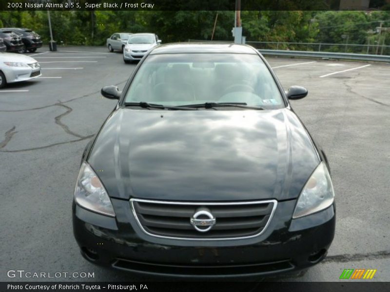 Super Black / Frost Gray 2002 Nissan Altima 2.5 S