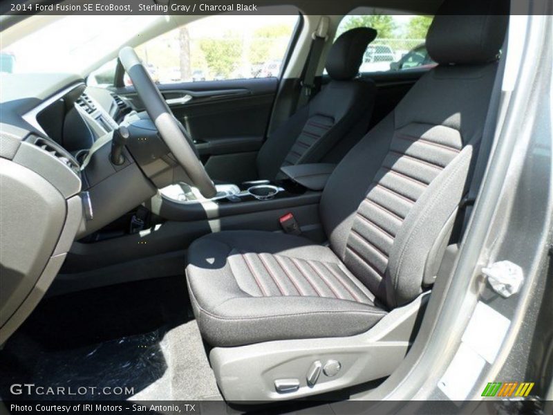 Sterling Gray / Charcoal Black 2014 Ford Fusion SE EcoBoost