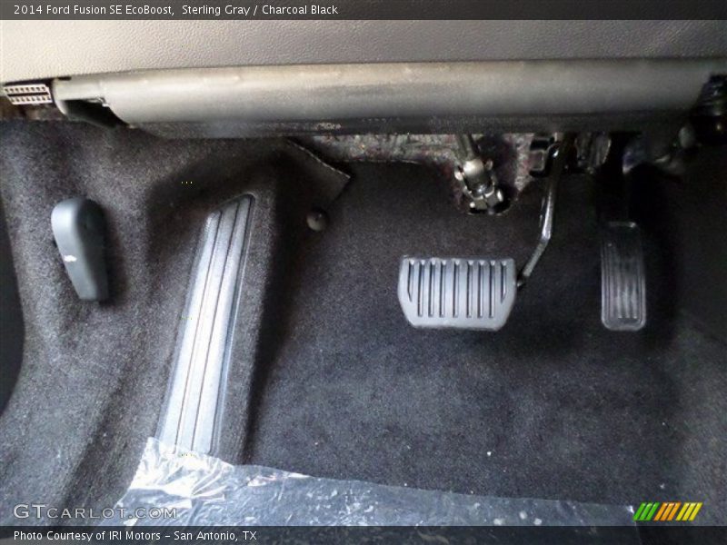 Sterling Gray / Charcoal Black 2014 Ford Fusion SE EcoBoost