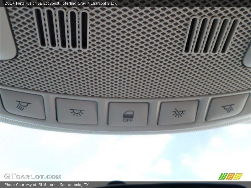 Sterling Gray / Charcoal Black 2014 Ford Fusion SE EcoBoost