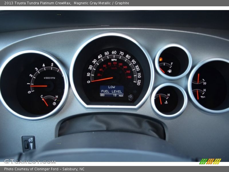 Magnetic Gray Metallic / Graphite 2013 Toyota Tundra Platinum CrewMax