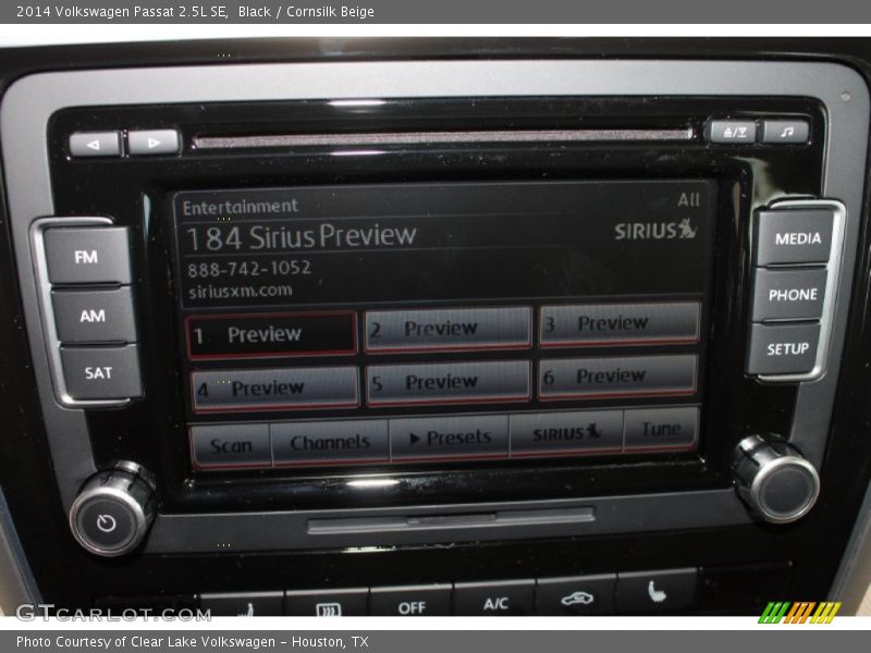 Black / Cornsilk Beige 2014 Volkswagen Passat 2.5L SE