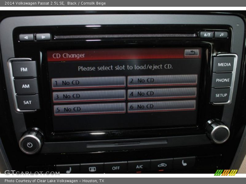 Black / Cornsilk Beige 2014 Volkswagen Passat 2.5L SE