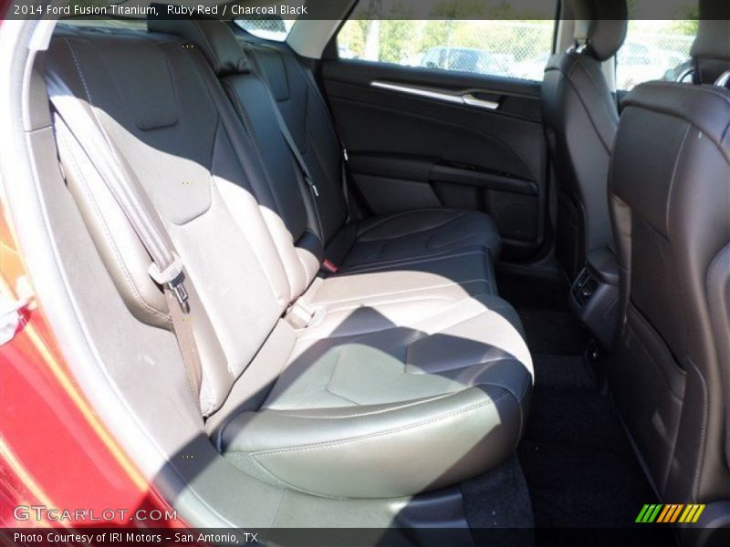 Ruby Red / Charcoal Black 2014 Ford Fusion Titanium