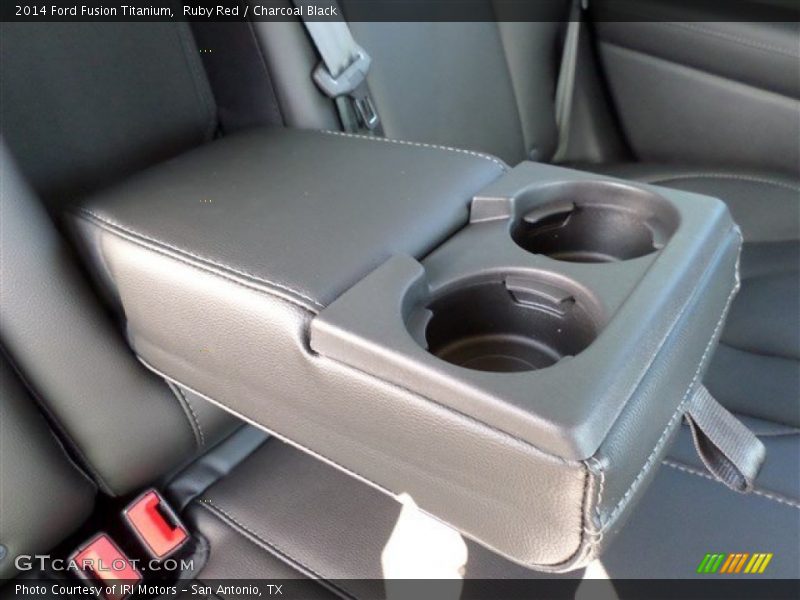 Ruby Red / Charcoal Black 2014 Ford Fusion Titanium