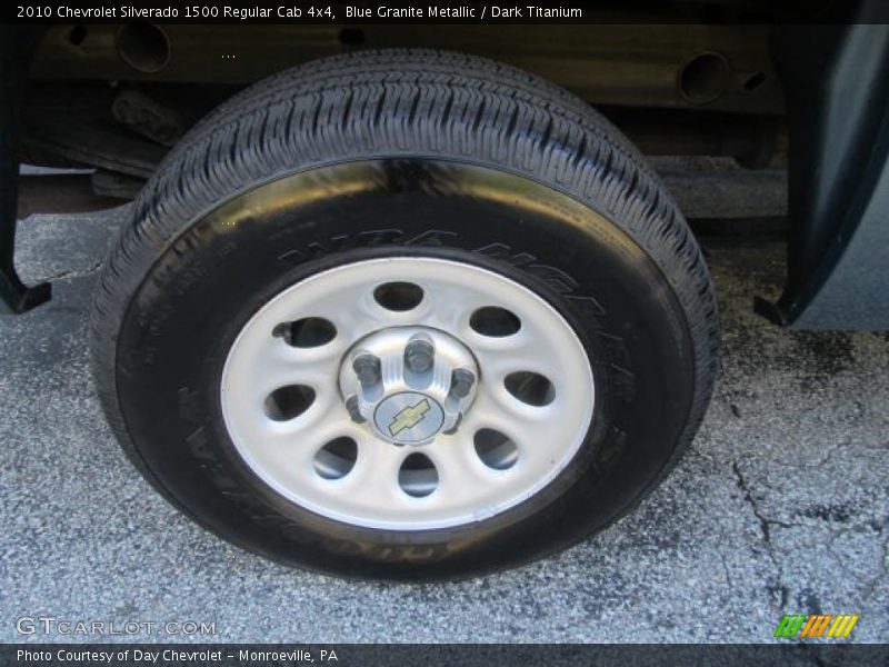 Blue Granite Metallic / Dark Titanium 2010 Chevrolet Silverado 1500 Regular Cab 4x4