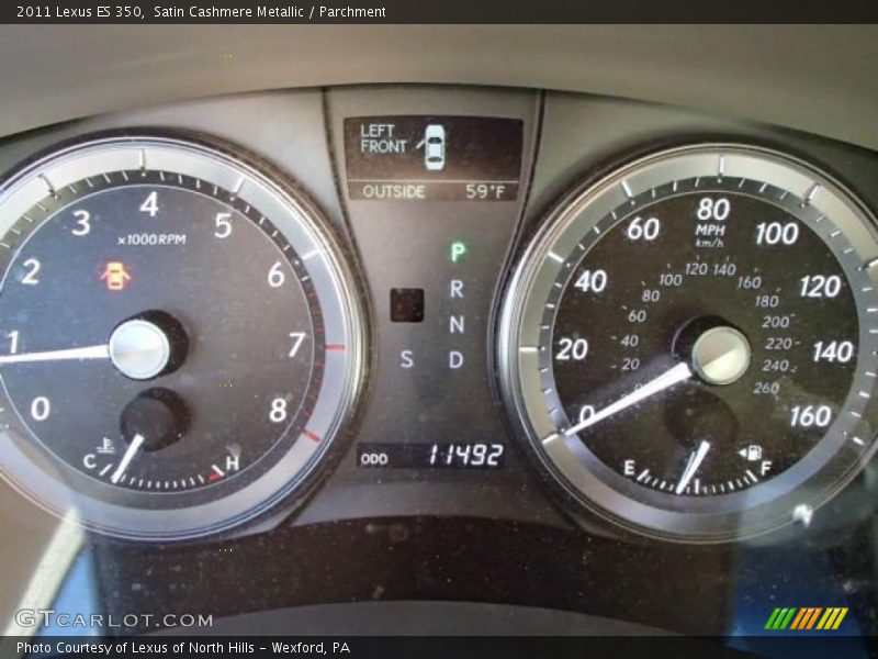 Satin Cashmere Metallic / Parchment 2011 Lexus ES 350