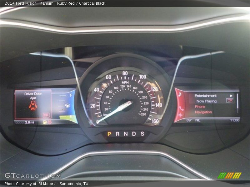 Ruby Red / Charcoal Black 2014 Ford Fusion Titanium