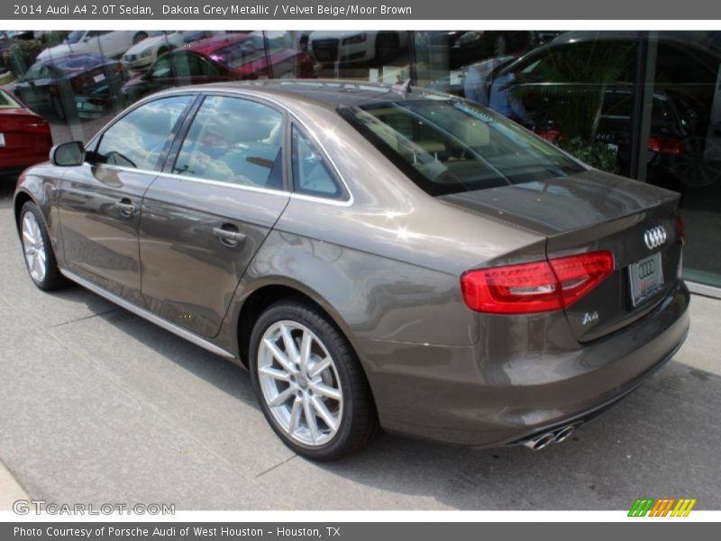 Dakota Grey Metallic / Velvet Beige/Moor Brown 2014 Audi A4 2.0T Sedan