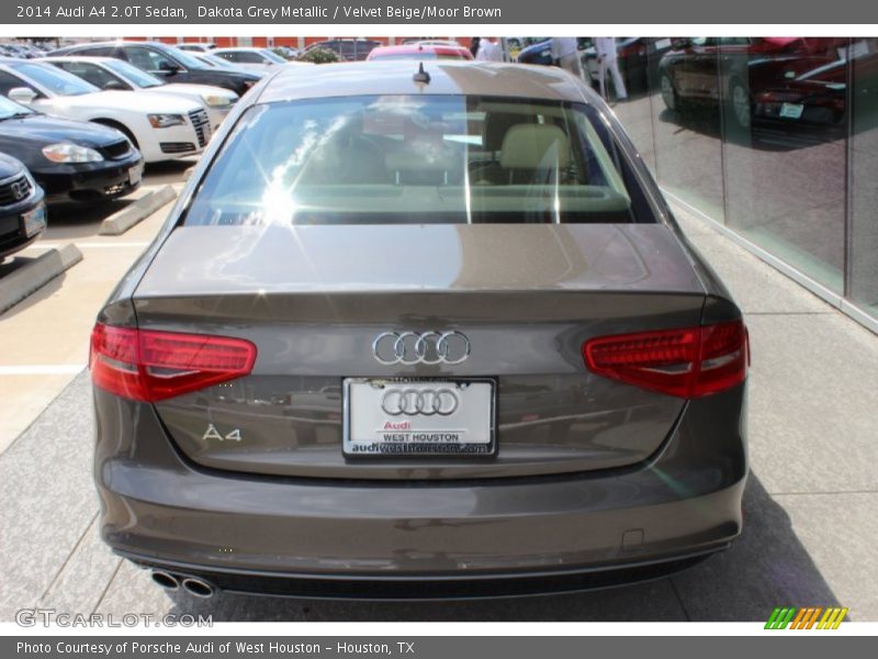 Dakota Grey Metallic / Velvet Beige/Moor Brown 2014 Audi A4 2.0T Sedan