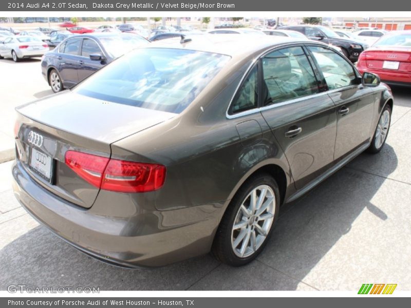 Dakota Grey Metallic / Velvet Beige/Moor Brown 2014 Audi A4 2.0T Sedan