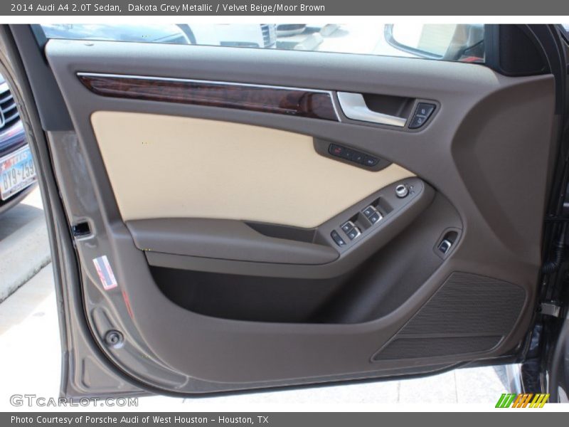 Dakota Grey Metallic / Velvet Beige/Moor Brown 2014 Audi A4 2.0T Sedan