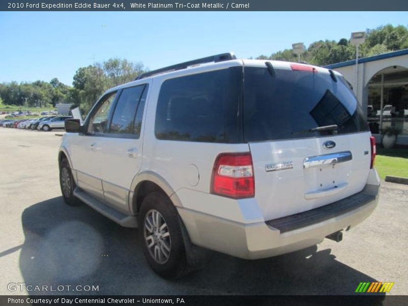White Platinum Tri-Coat Metallic / Camel 2010 Ford Expedition Eddie Bauer 4x4