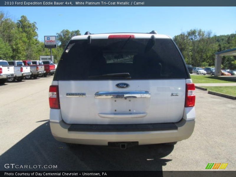 White Platinum Tri-Coat Metallic / Camel 2010 Ford Expedition Eddie Bauer 4x4
