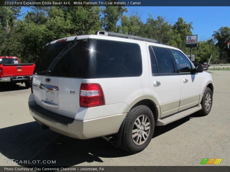 White Platinum Tri-Coat Metallic / Camel 2010 Ford Expedition Eddie Bauer 4x4