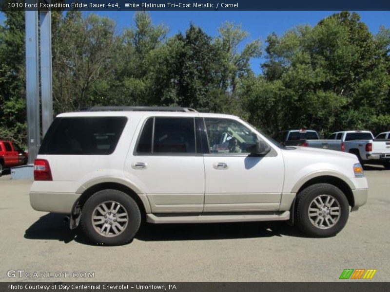White Platinum Tri-Coat Metallic / Camel 2010 Ford Expedition Eddie Bauer 4x4