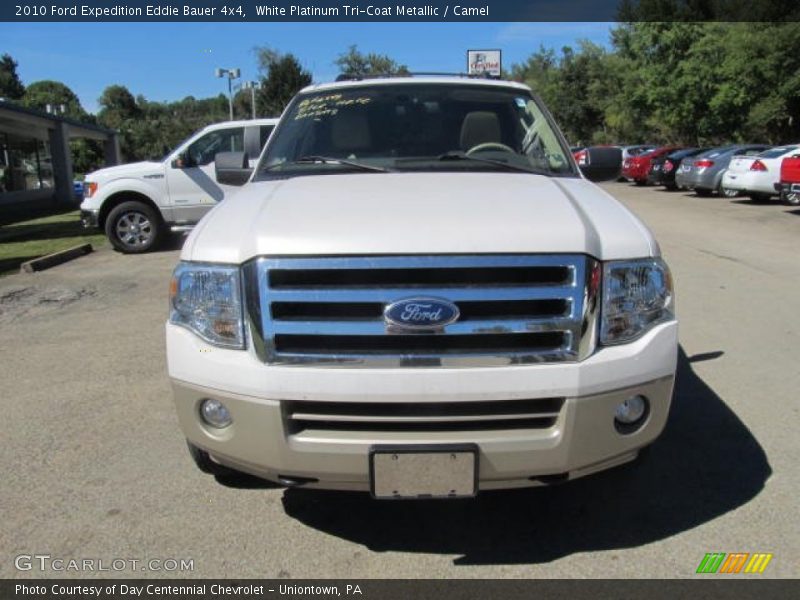 White Platinum Tri-Coat Metallic / Camel 2010 Ford Expedition Eddie Bauer 4x4