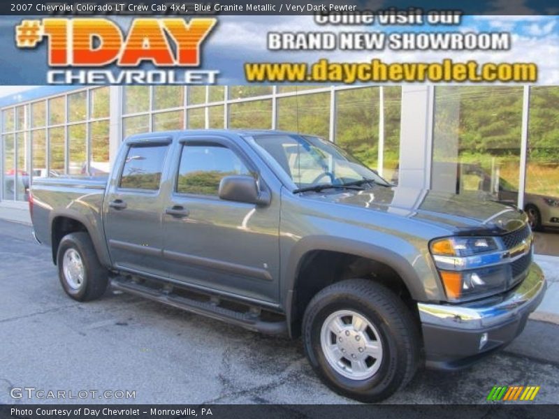 Blue Granite Metallic / Very Dark Pewter 2007 Chevrolet Colorado LT Crew Cab 4x4