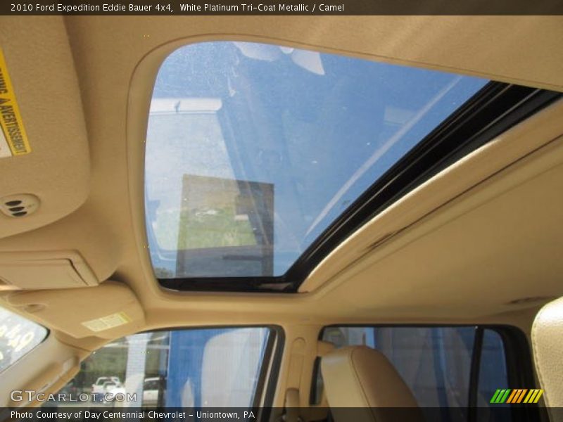 White Platinum Tri-Coat Metallic / Camel 2010 Ford Expedition Eddie Bauer 4x4