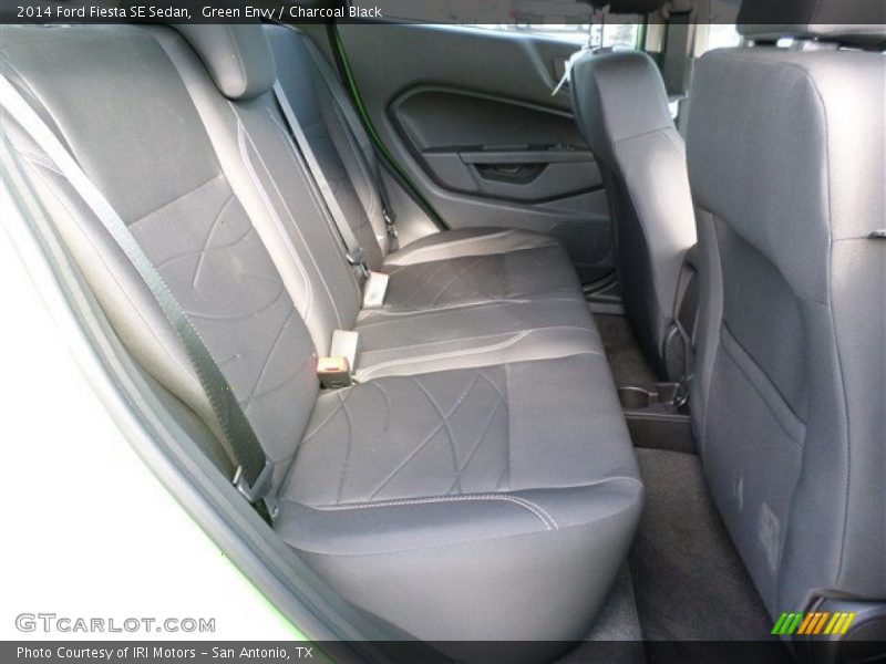 Green Envy / Charcoal Black 2014 Ford Fiesta SE Sedan