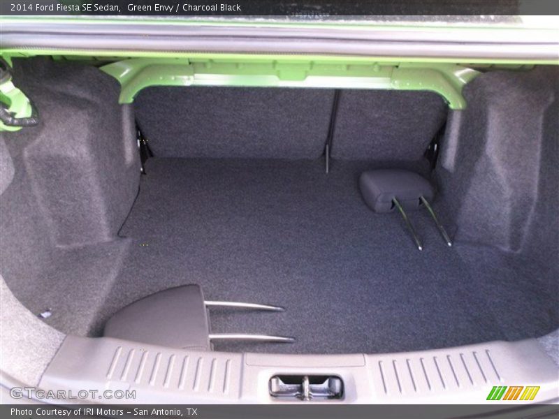 Green Envy / Charcoal Black 2014 Ford Fiesta SE Sedan