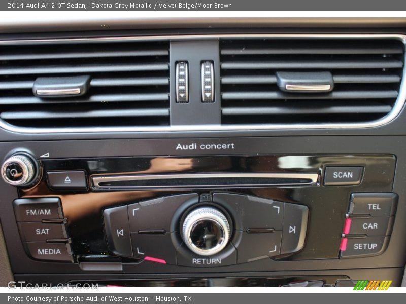 Dakota Grey Metallic / Velvet Beige/Moor Brown 2014 Audi A4 2.0T Sedan