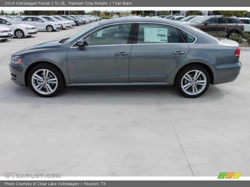 Platinum Gray Metallic / Titan Black 2014 Volkswagen Passat 2.5L SE