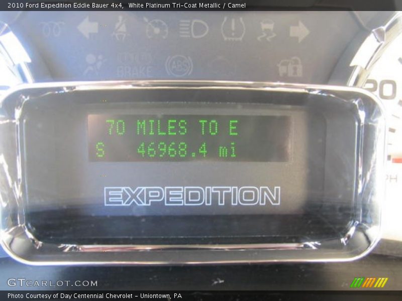 White Platinum Tri-Coat Metallic / Camel 2010 Ford Expedition Eddie Bauer 4x4