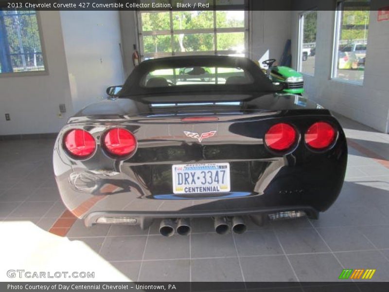 Black / Red 2013 Chevrolet Corvette 427 Convertible Collector Edition