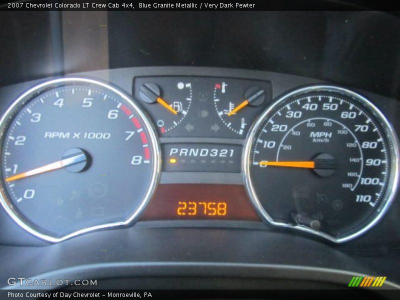 Blue Granite Metallic / Very Dark Pewter 2007 Chevrolet Colorado LT Crew Cab 4x4