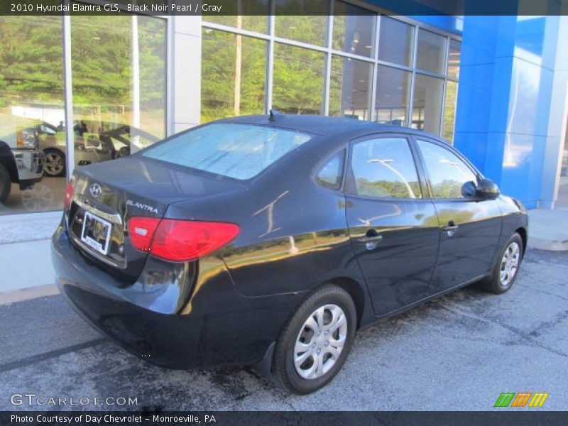 Black Noir Pearl / Gray 2010 Hyundai Elantra GLS