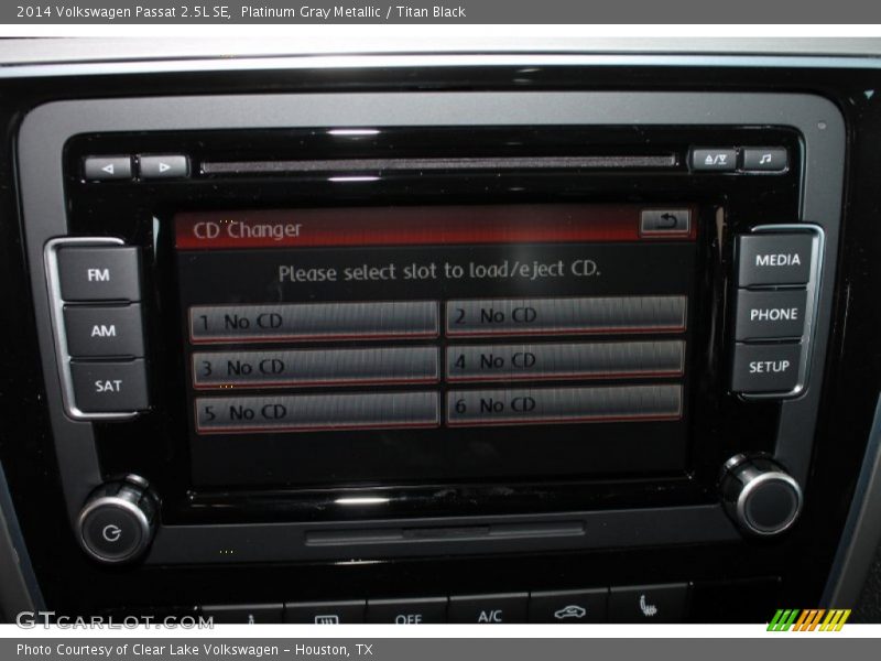 Platinum Gray Metallic / Titan Black 2014 Volkswagen Passat 2.5L SE