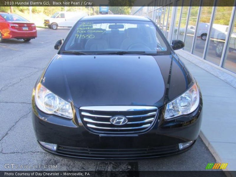 Black Noir Pearl / Gray 2010 Hyundai Elantra GLS