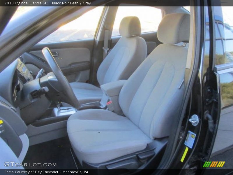 Black Noir Pearl / Gray 2010 Hyundai Elantra GLS