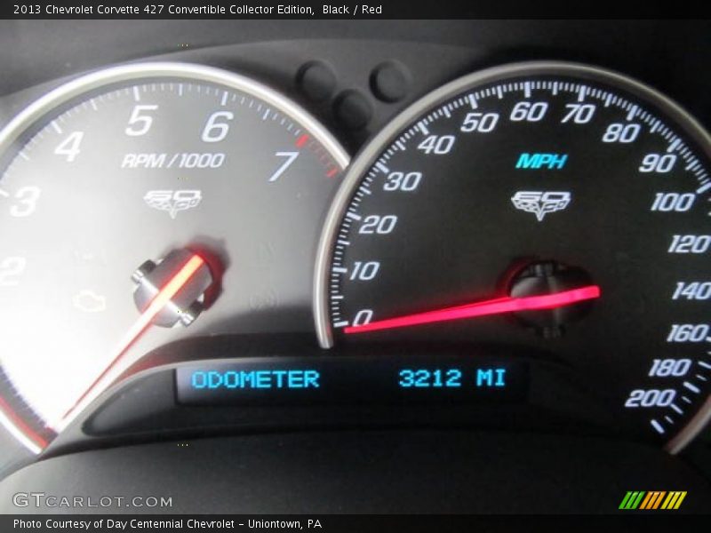 Black / Red 2013 Chevrolet Corvette 427 Convertible Collector Edition
