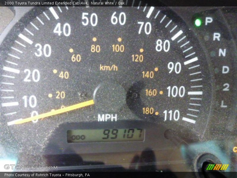 Natural White / Oak 2000 Toyota Tundra Limited Extended Cab 4x4
