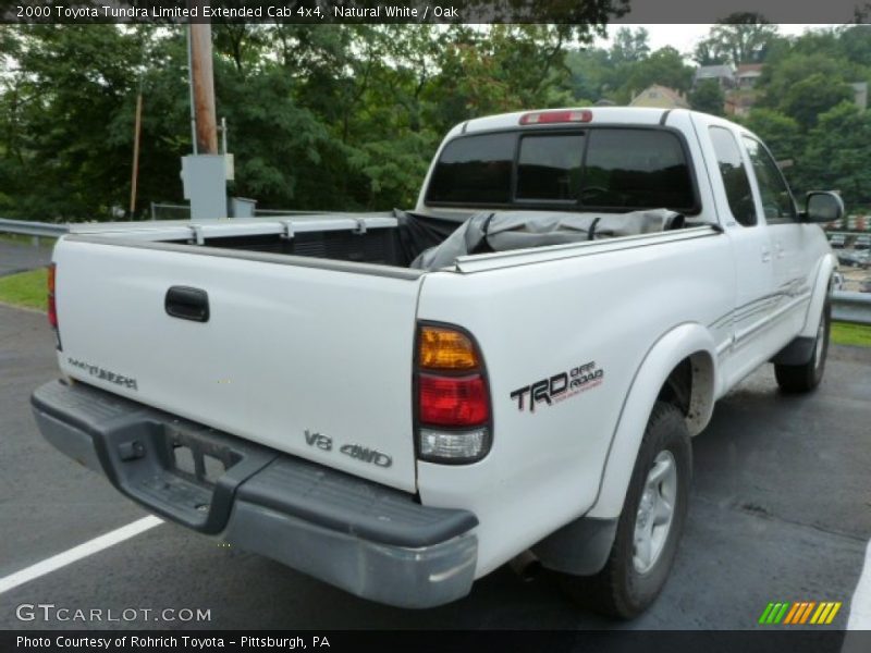Natural White / Oak 2000 Toyota Tundra Limited Extended Cab 4x4