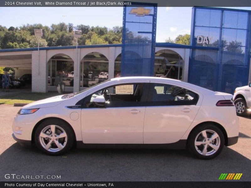 White Diamond Tricoat / Jet Black/Dark Accents 2014 Chevrolet Volt